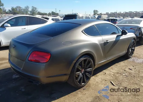 2013 Bentley Continental Gt V8 from USA, damaged, VIN SCBFT7ZA3DC083615